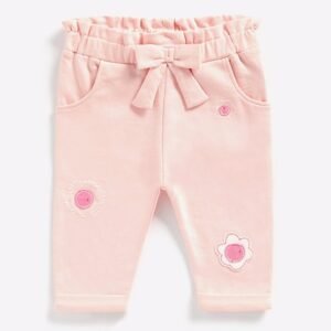 Mothercare Track Pants with Floral Applique