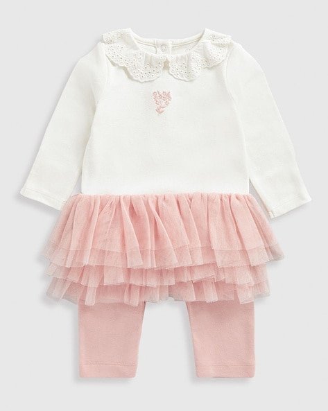 Mothercare - Girls Highland Meadow Rompers with a Tutu Skirt Detail