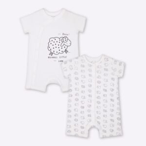 Mothercare - Pack of 2 Printed Rompers