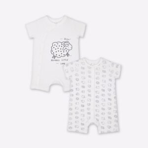 Mothercare - Pack of 2 Printed Rompers