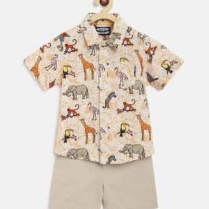 NAUTI NATI Graphic Print Shirt with Shorts