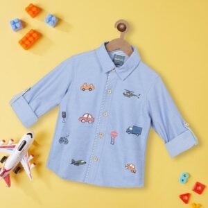 NAUTI NATI Boys Embroidered Tailored Fit Shirt
