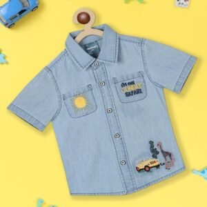 NAUTI NATI Embroidered Shirt with Patch Pockets