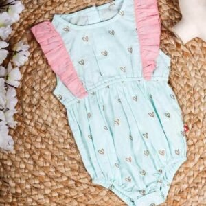 NINO BAMBINO - Printed Sleeveless Rompers