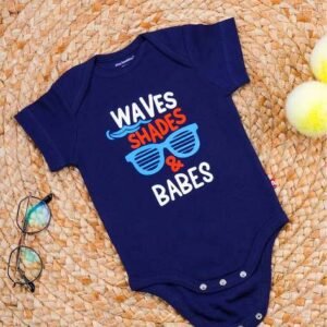 NINO BAMBINO - Typographic Print Round-Neck Romper