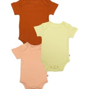NINO BAMBINO - Pack of 3 Envelope-Neck Rompers