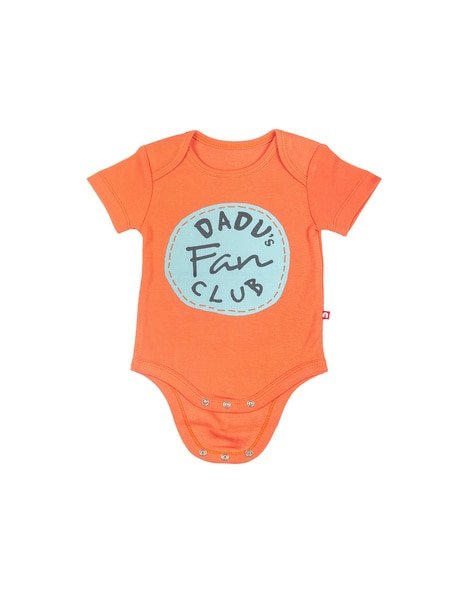 NINO BAMBINO - Typographic Print Onesies with Snap Button Closure