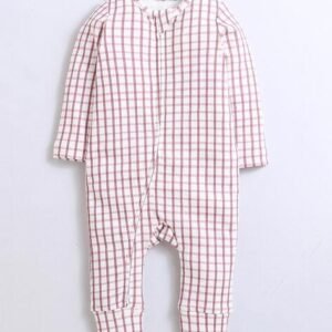 NINO BAMBINO - Checked Round-Neck Rompers