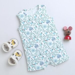 NINO BAMBINO - Floral Print Sleeveless Romper