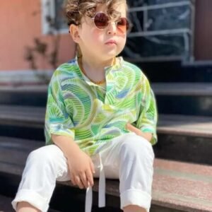 OCVITO Abstract Print Kurta & Pants Set