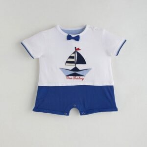 One Friday - Cotton Graphic Short Sleeve Rompers