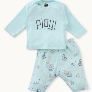 PEPITO Unisex Printed Cotton Nightsuit Set