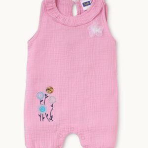 PEPITO - Embroidered Round-Neck Rompers