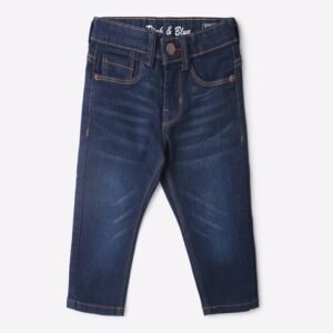 PINK N BLUE Boys Lightly Washed Slim Fit Jeans