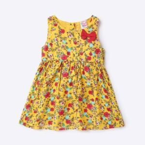 PINK N BLUE Floral Print Fit & Flare Dress