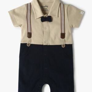 PLAYDAY - Boys Colourblock Rompers with Bow