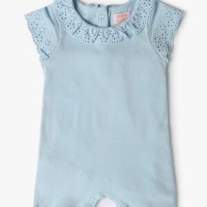PLAYDAY - Girls Schiffli Embroidered Cotton Rompers