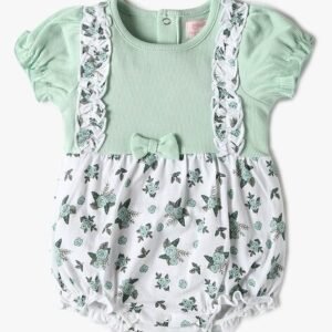 PLAYDAY - Girls Floral Print Round-Neck Rompers