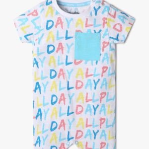 PLAYDAY Logo Print Cotton Romper