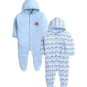 pooja baby - Pack of 2 Printed Rompers with Full Sleeves
