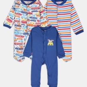 pooja baby - Pack of 3 Printed Rompers