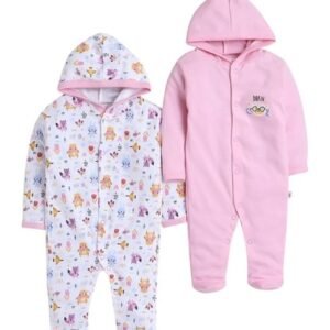 pooja baby - Cotton Graphic Rompers Pack Of 2