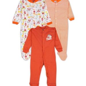 pooja baby - Pack of 3 Printed Rompers
