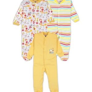 pooja baby - Pack of 3 Printed Rompers