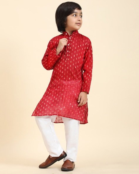 PRO-ETHIC(STYLE DEVELOPER) Boys Embellished Kurta Pyjama Set