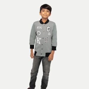 Rad Prix Boys Typographic Print Bomber Jacket
