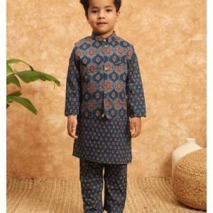 Readiprint Boys Floral Print Kurta Pyjamas Set