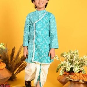 SAKA DESIGNS Bandhani Print Kurta Dhoti Set