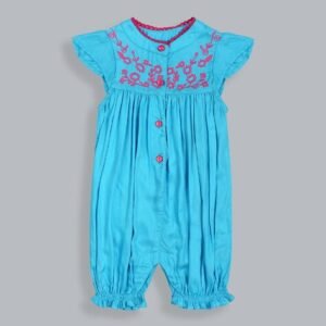 ShopperTree - Embroidered Round-Neck Rompers