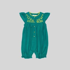 ShopperTree - Embroidered Round-Neck Rompers
