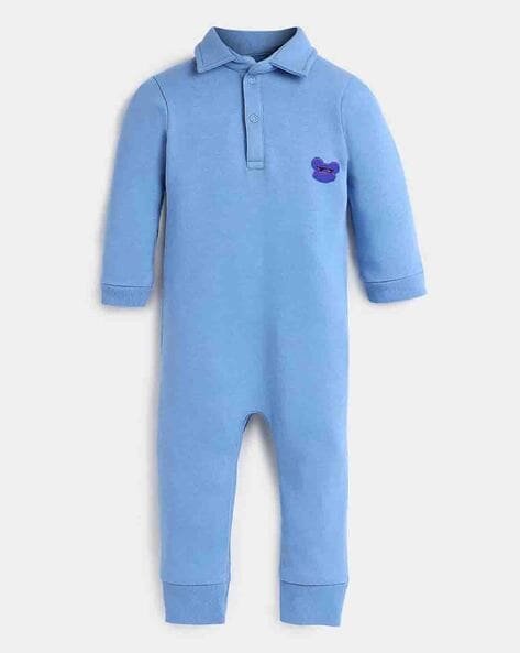 Somersault - Graphic Print Rompers with Snap-Button Closure