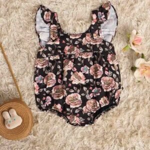 Stylobug - Cotton Round Neck Printed Rompers