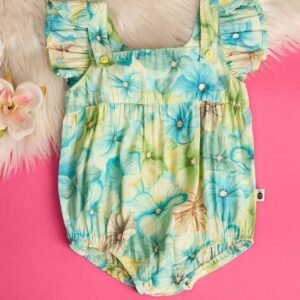 Stylobug - Cotton Round Neck Printed Rompers