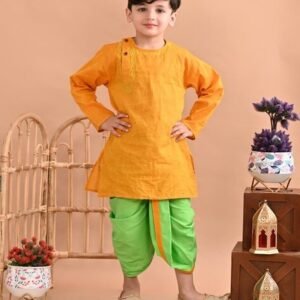 SUPERMINIS Boys Embroidered Kurta Dhoti Set