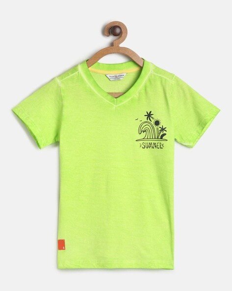 TALES & STORIES Boys Printed Regular Fit T-Shirt with Short Sleeves