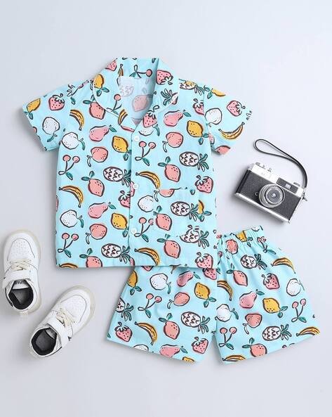 The Magic Wand Boys Graphic Shirt & Shorts Nightsuit Set