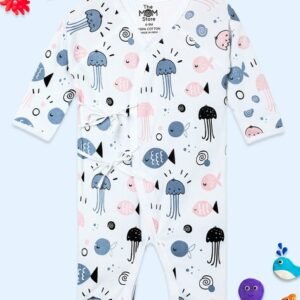 THE MOM STORE - Cotton Micro Print Rompers