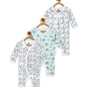 THE MOM STORE - Pack of 3 Micro Print Rompers