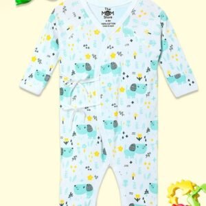 THE MOM STORE - Logo Print Romper with Tie-Up