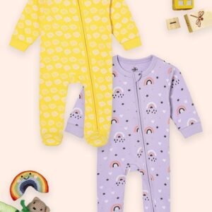 THE MOM STORE - Pack of 2 Printed Romper