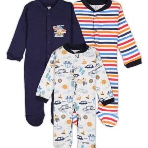 TiniBerry - Pack of 3 Printed Rompers