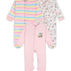 TiniBerry - Pack of 3 Printed Rompers