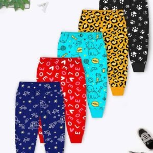 Trampoline Boys Pack of 5 Printed Joggers