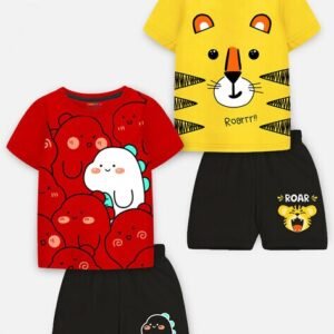 Trampoline Boys Printed T-Shirt & Shorts Set