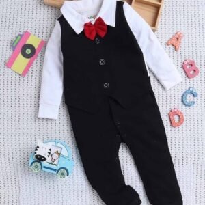 U.B.O.P. - Cotton Collar Neck Rompers For Boys