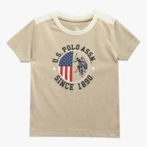 U.S. Polo Assn. Boys Logo Print Regular Fit T-Shirt